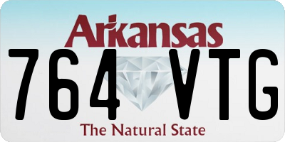 AR license plate 764VTG