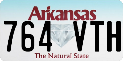 AR license plate 764VTH