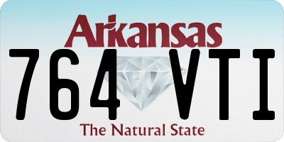 AR license plate 764VTI