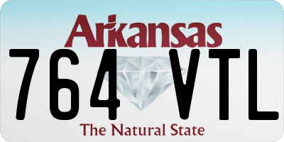 AR license plate 764VTL