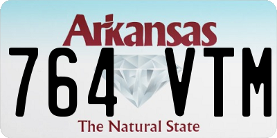 AR license plate 764VTM