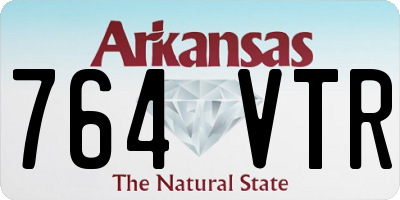 AR license plate 764VTR