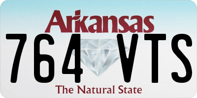 AR license plate 764VTS