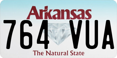 AR license plate 764VUA