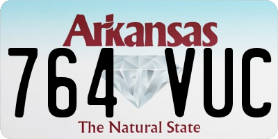 AR license plate 764VUC