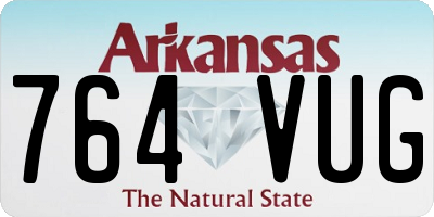 AR license plate 764VUG