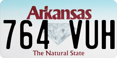 AR license plate 764VUH