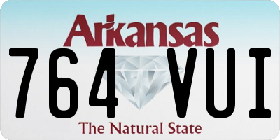 AR license plate 764VUI