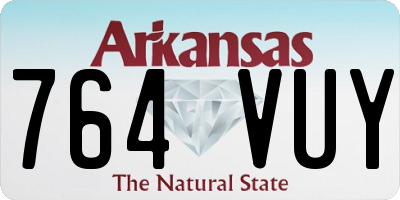 AR license plate 764VUY