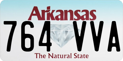 AR license plate 764VVA