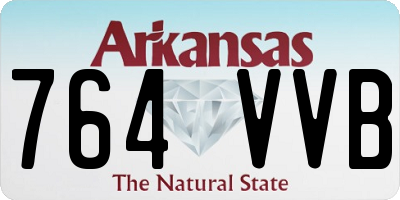 AR license plate 764VVB