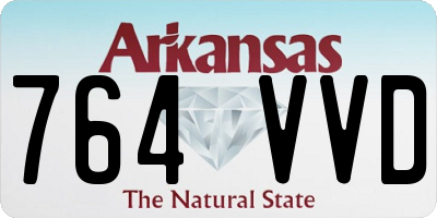 AR license plate 764VVD