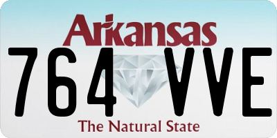 AR license plate 764VVE