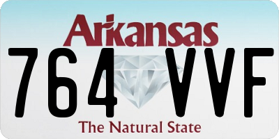 AR license plate 764VVF