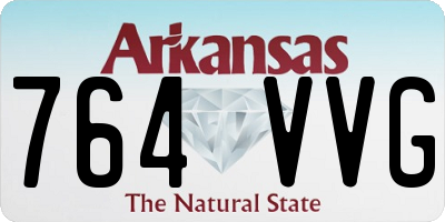 AR license plate 764VVG