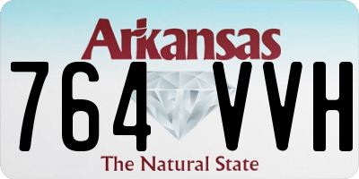 AR license plate 764VVH