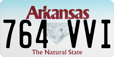 AR license plate 764VVI
