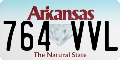 AR license plate 764VVL