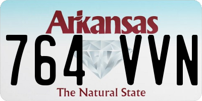 AR license plate 764VVN
