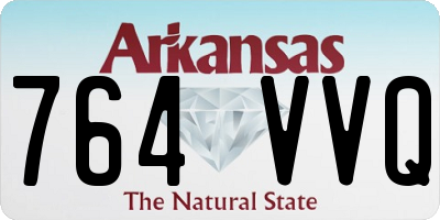 AR license plate 764VVQ