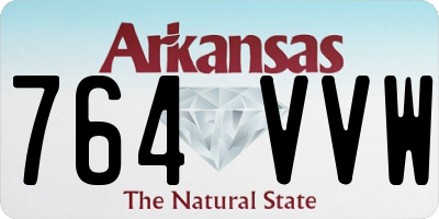 AR license plate 764VVW