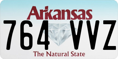 AR license plate 764VVZ