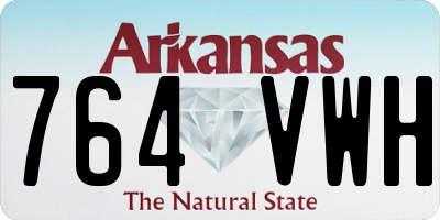 AR license plate 764VWH