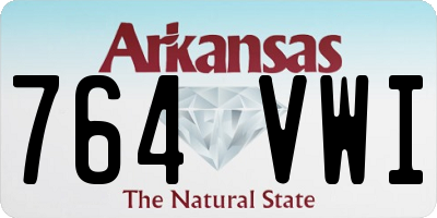 AR license plate 764VWI