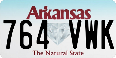 AR license plate 764VWK
