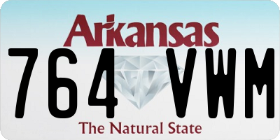 AR license plate 764VWM