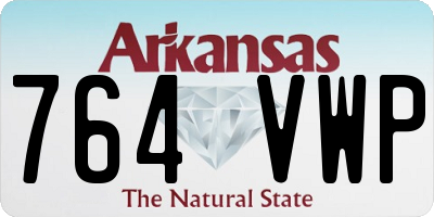 AR license plate 764VWP