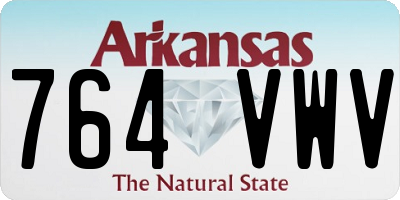 AR license plate 764VWV