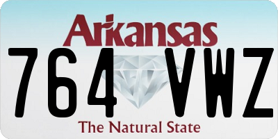 AR license plate 764VWZ