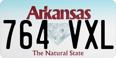 AR license plate 764VXL