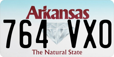 AR license plate 764VXO