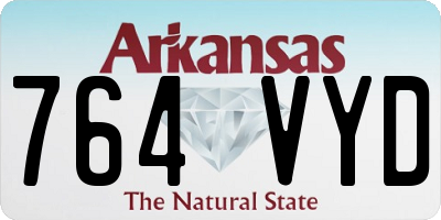 AR license plate 764VYD