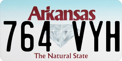 AR license plate 764VYH
