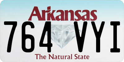 AR license plate 764VYI
