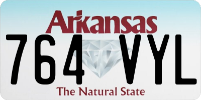 AR license plate 764VYL