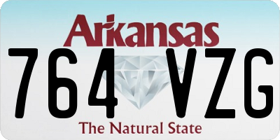 AR license plate 764VZG
