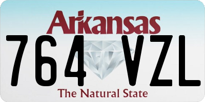 AR license plate 764VZL
