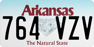 AR license plate 764VZV