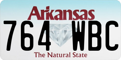 AR license plate 764WBC
