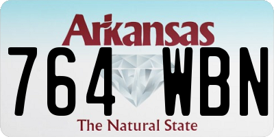 AR license plate 764WBN