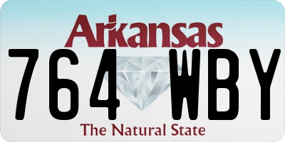 AR license plate 764WBY