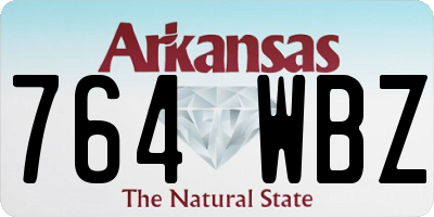 AR license plate 764WBZ