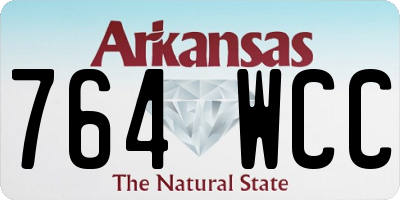 AR license plate 764WCC