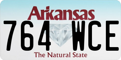 AR license plate 764WCE