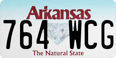 AR license plate 764WCG