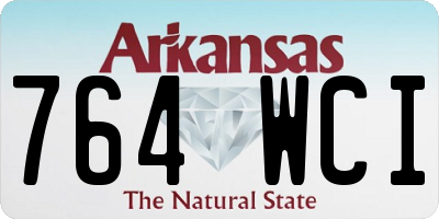 AR license plate 764WCI